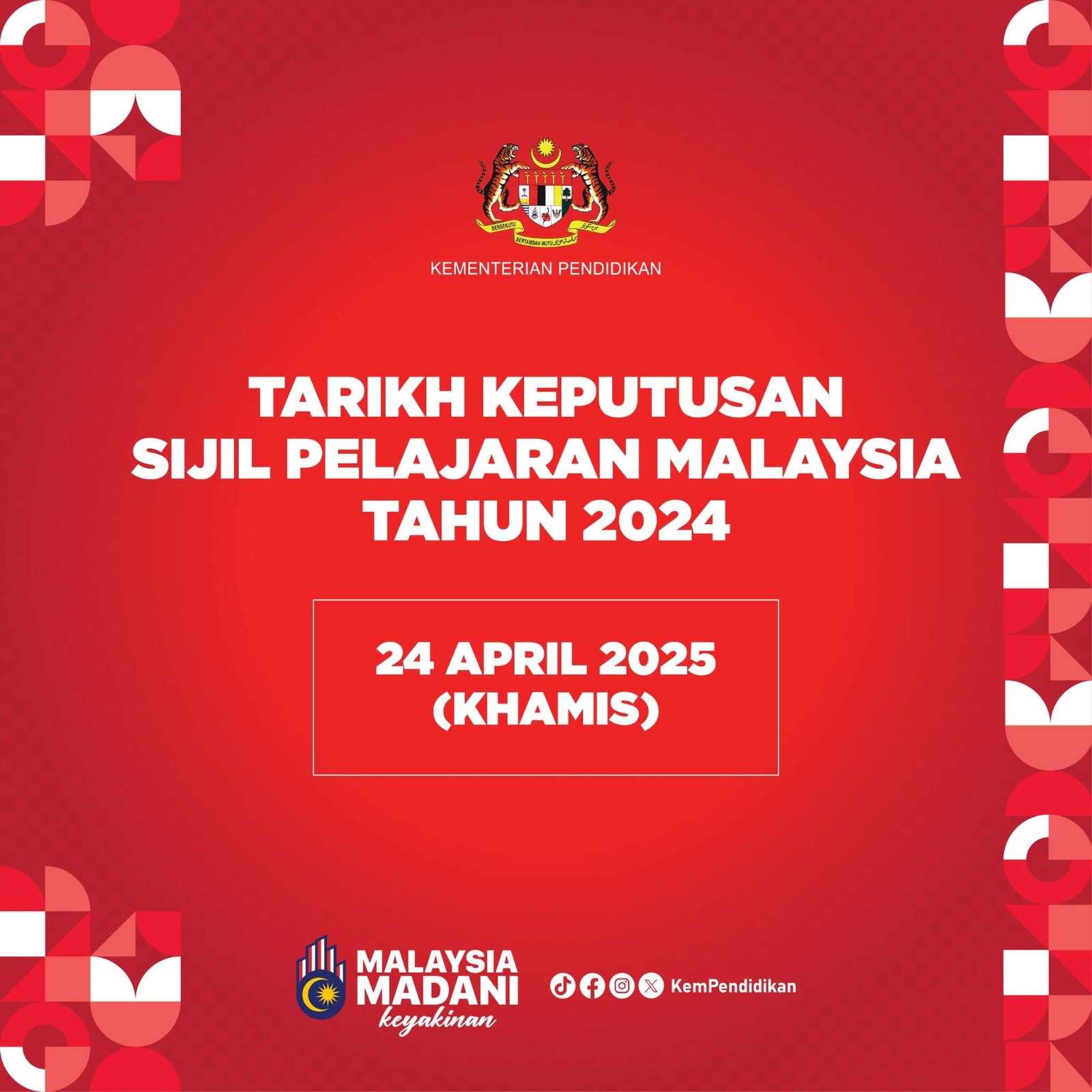 Keputusan SPM 2024